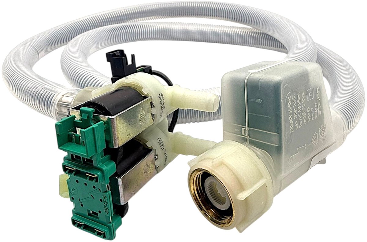 Fixem toevoerslang geschikt voor Bosch Siemens 00660922, 00665053 wasmachine inlaatslang water aanvoerslang wasmachine - inclusief inlaatventiel in de machine
