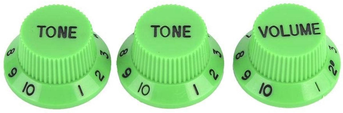 Livia home - Guitar Buttons - Volumeknoppen - Duurzaam en lichtgewicht - Groen - Toonregeling - Perfect voor elektrische gitaren - Accessoire voor stu