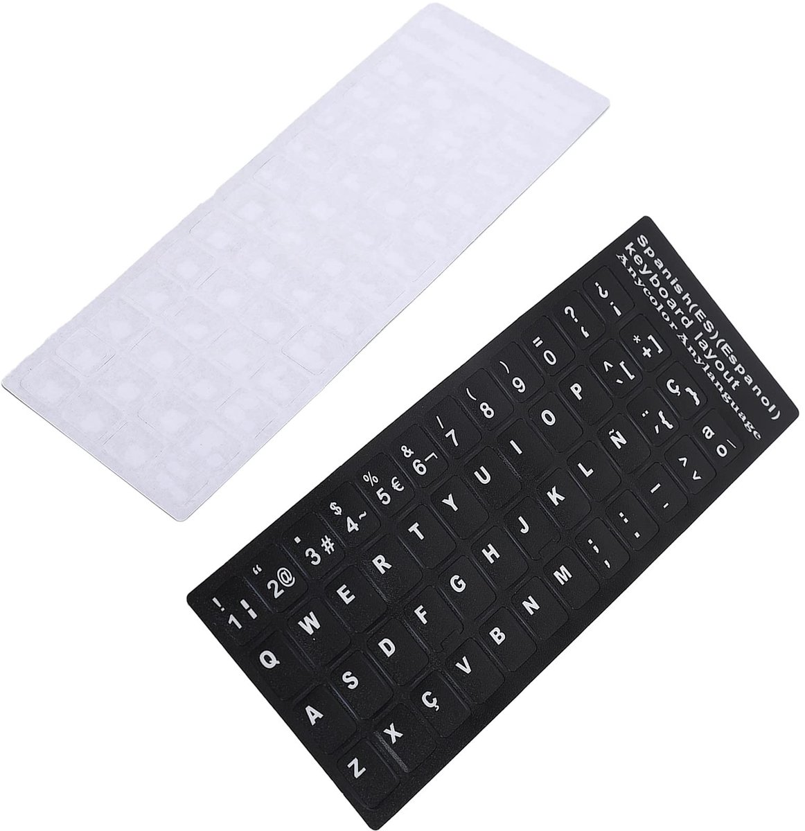 Livia home - Spaanse Toetsenbordsticker - Waterdicht - Anti-slijtage Coating - 10 Tot 17 Inch - PVC-materiaal - Voor Laptop en Desktop