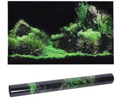 Jhubersproducts - Aquariumposter - 3D PVC - Zelfklevende achtergrond - 61 x 30 cm - Waterdicht en geurloos - Perfect voor aquariums - Decoratie voor e