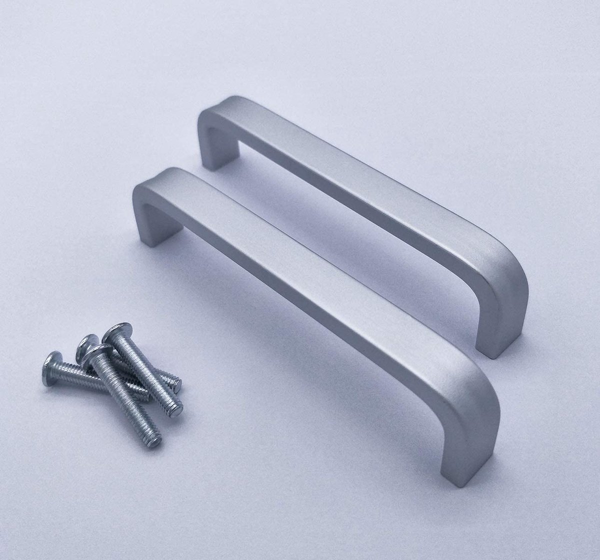 Elzusha - Meubelhendels - Aluminium Handgrepen - Modern - Zilver - Keukenladen - Geschikt voor binnen en buiten - 2 stuks