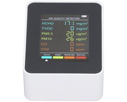 Zeynomax - Luchtkwaliteitsmonitor - Professionele Luchtkwaliteit - Draagbaar en Handzaam - Monitor voor Thuis en Kantoor - Meetwaarden en Indicatore..