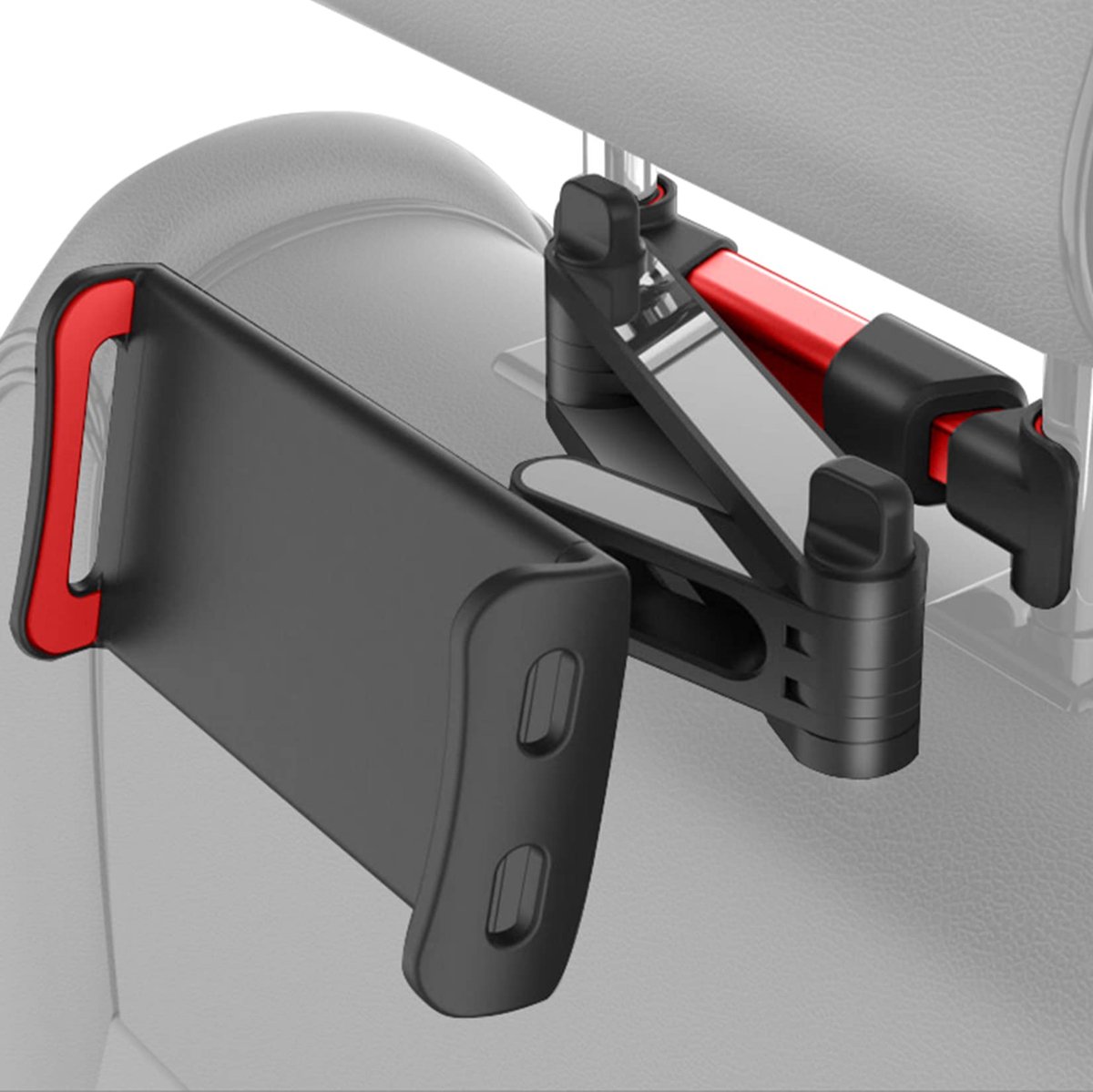 Tablet Auto Houder voor Hoofdsteun – Uitschuifbare KFZ Hoofdsteunhouder met 360° Draaibaar Gewricht – Geschikt voor 4,4-11 inch Apparaten – Voor iPad, iPhone, Samsung Galaxy, Kindle, Nintendo Switch – Incl. Montagehandleiding
