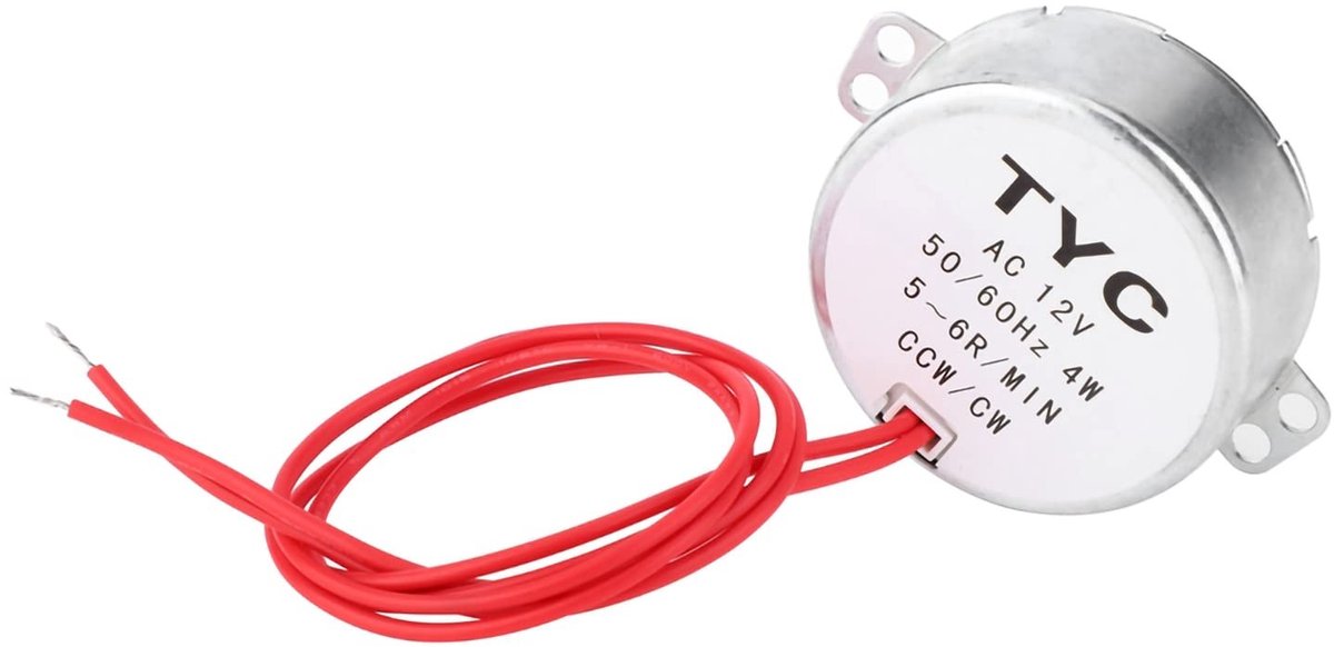 Dailygoods - Synchronous Motor - 12V Motor - Reversibel en Stil - 4W Vermogen - Voor Handgemaakte Projecten - Innovatief Ontwerp - Geschikt voor DIY P...