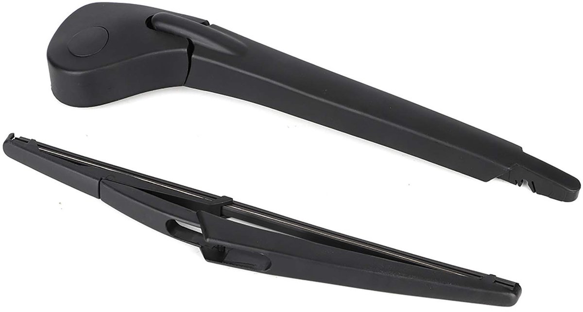 Elzusha - Achterruit Ruitenwisser Arm - Vervangingsarm en Blad - Geschikt voor Renault Grand Scenic MK II - Zwart - Duurzaam en Betrouwbaar - Eenvo...