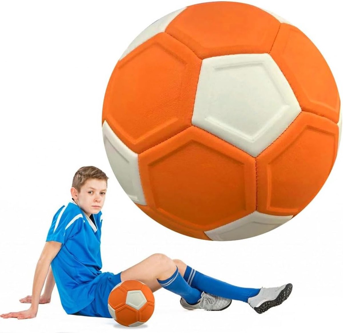 Curve Ball Voetbal Maat 5 - EVA Rubber Waterdichte Bal voor Kinderen en Tieners, Perfect voor Training en Wedstrijden