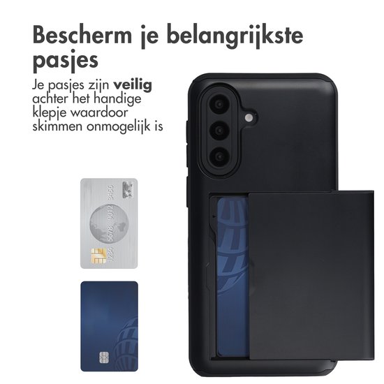 imoshion Étui avec Porte-cartes - Compatible avec Samsung Galaxy A57 (5G) - Zwart