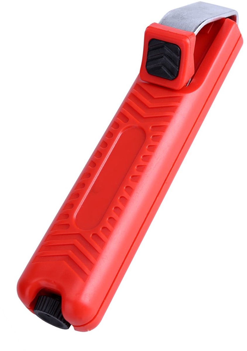 Dailygoods - 8-28mm Kabelstripper - Mini Cutter Plier - Ergonomisch Ontwerp - Rood - Crimping Tool - Voor PVC Rubber Kabels - Handig voor Professional