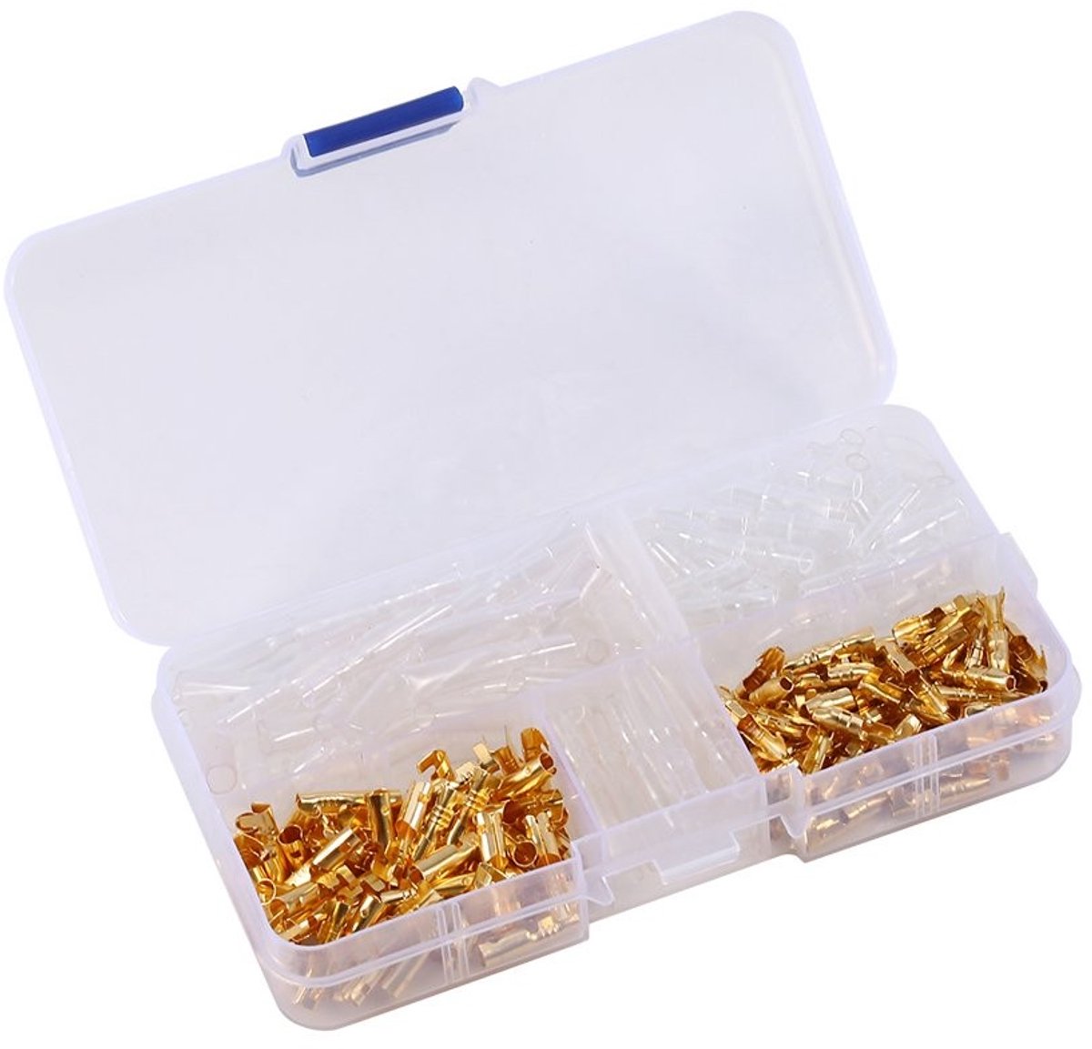 Dailygoods - Bullet Connectors - Messing Bullet Terminals - Duurzaam en eenvoudig te installeren - 120 stuks - Geschikt voor auto en motor - Mannelijk