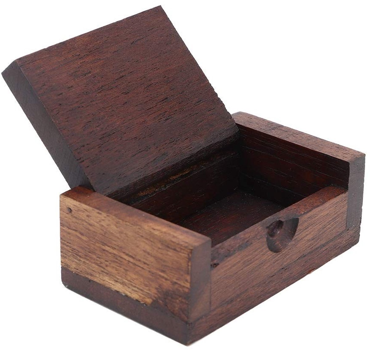 Dailygoods - Tandenstoker Houder Dispenser - Draagbare Opbergdoos - Houten Mini Pocket - Handig voor Thuis en Hotel - Voor Een Nettere Mondverzorging