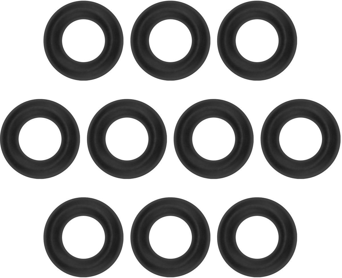 Dailygoods - O-ringen - Rubber afdichtingen - Slijtvaste kwaliteit - Zwart - Geschikt voor hogedrukreiniger - Perfect voor Nilfisk modellen