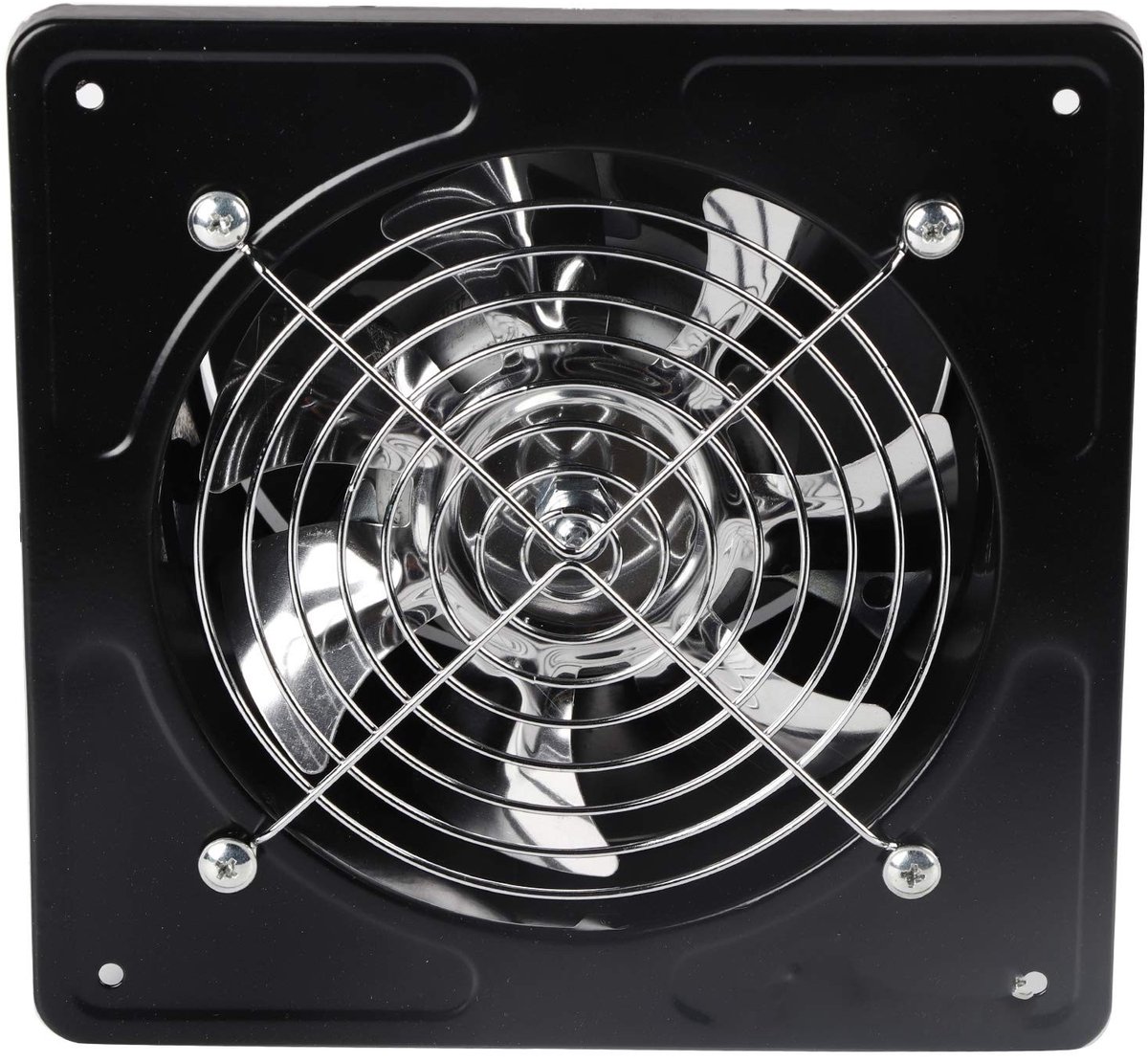 Dailygoods - Air Extractor Fan - Ventilatie - Hoog rendement - Zwart - Afzuigventilator voor keuken en badkamer - Geschikt voor garage en toilet