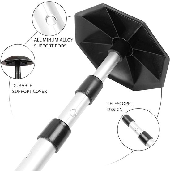 Zeynomax - Golf Club Beschermingssysteem - Reisbagage Bescherming - Aluminium Steun en Anti-impact Cover - Geschikt voor Reizen - Ideaal voor Golfer.. van Zeynomax — afbeelding 5