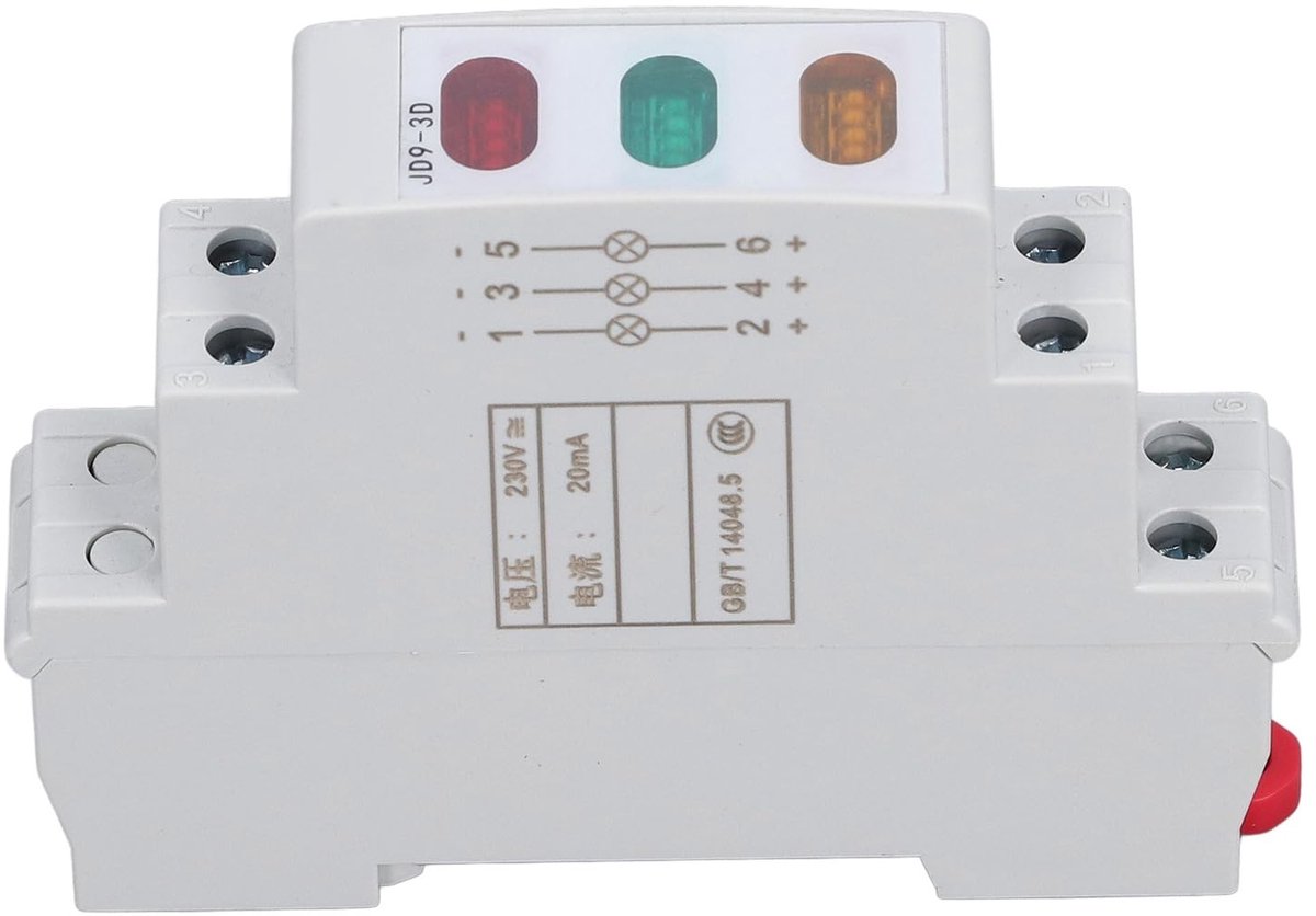 Smoakez - DIN Rail Indicator Light - LED Indicatorverlichting - Rood Geel Groen - 230V - Voor Magnetische Starters - Betrouwbare Signalisatie - Ges...