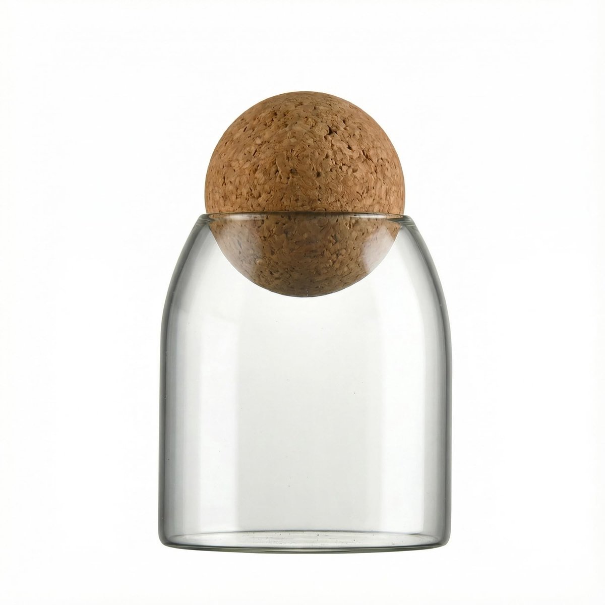 Vlemico - Luchtdichte Glazen Pot - Decoratieve Organizer - 500ml - Voor Voedsel en Koffie - Ideaal voor Opslag - Stijlvol en Functioneel