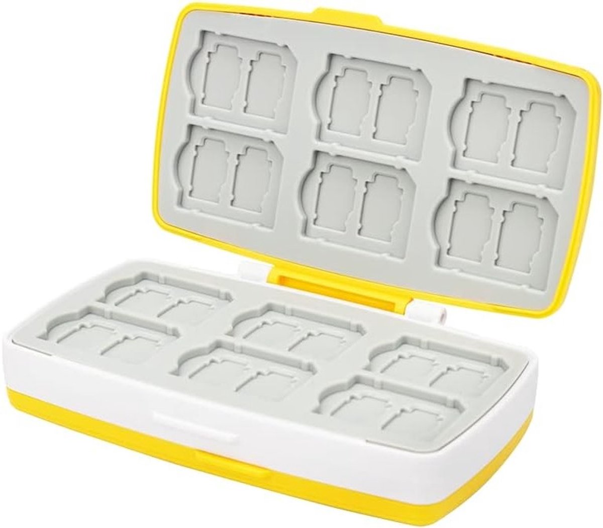 SD Kaart Houder met 72 Slots, 24 Slots voor SD SDXC SDHC en 48 Slots voor Micro SD TF - Ideaal voor Opslag en Organisatie van Geheugenkaarten