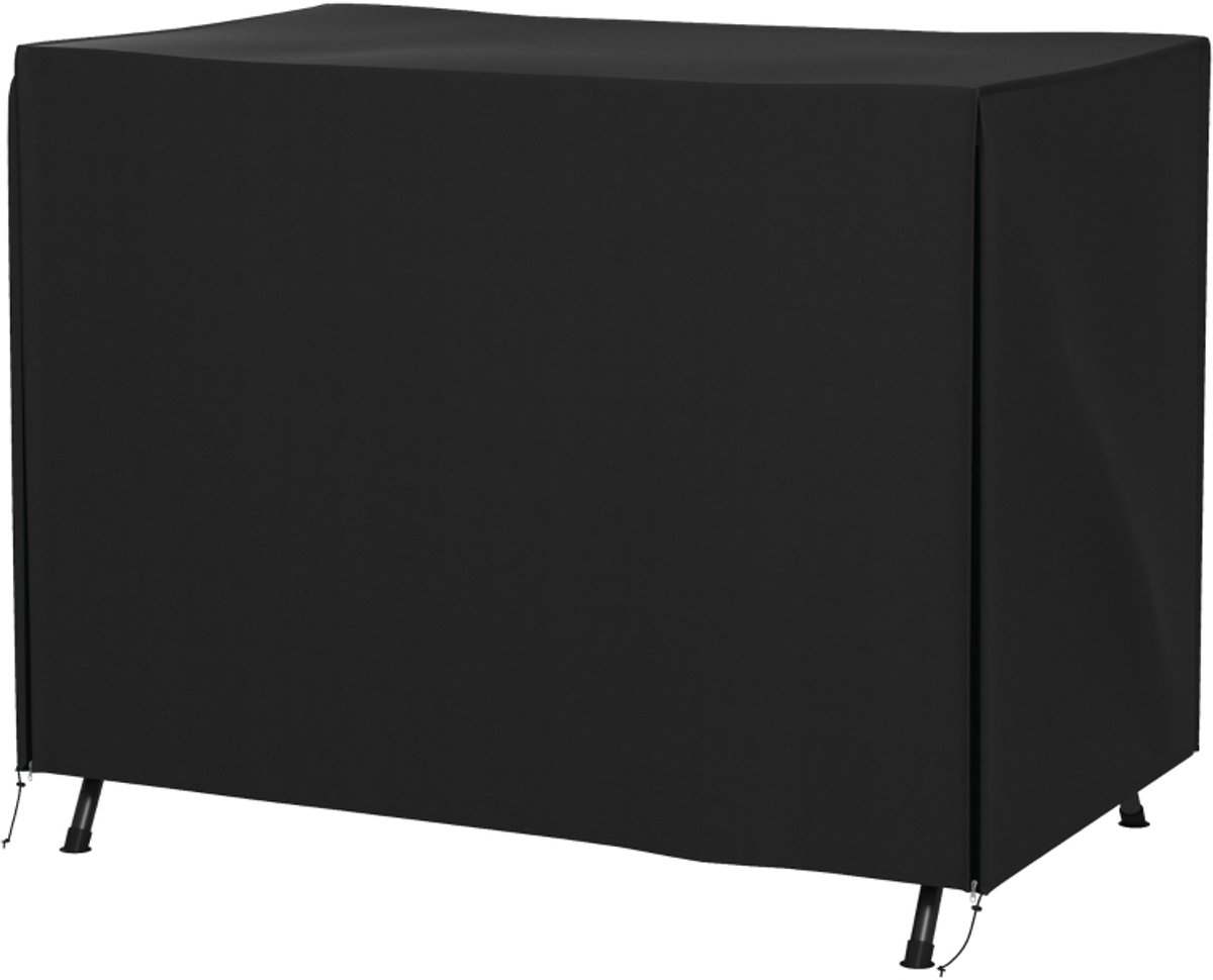 ZYLARO Hollywood Schommelhoes - Beschermhoes voor Tuinschommel - Winterbestendig, Ademend & UV-bestendig- voor Schommelbank, Tuinstoelen - Tuin, Terras, Balkon - 205 x 124 x 164 cm - Zwart