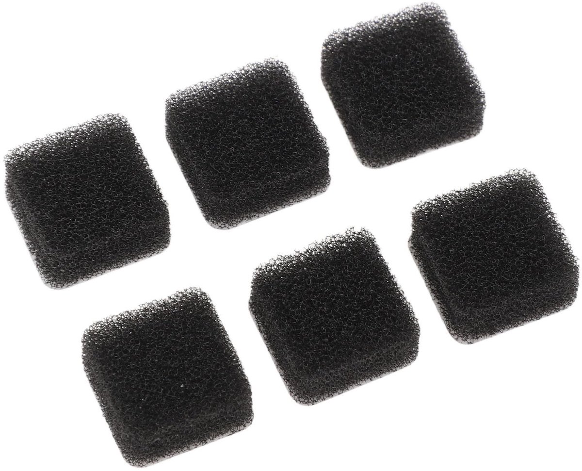 Microfoon Wind Mof - Spons Wind Cover - Opname Geluid - 6 Stuks Set - 6 mm - Zwart