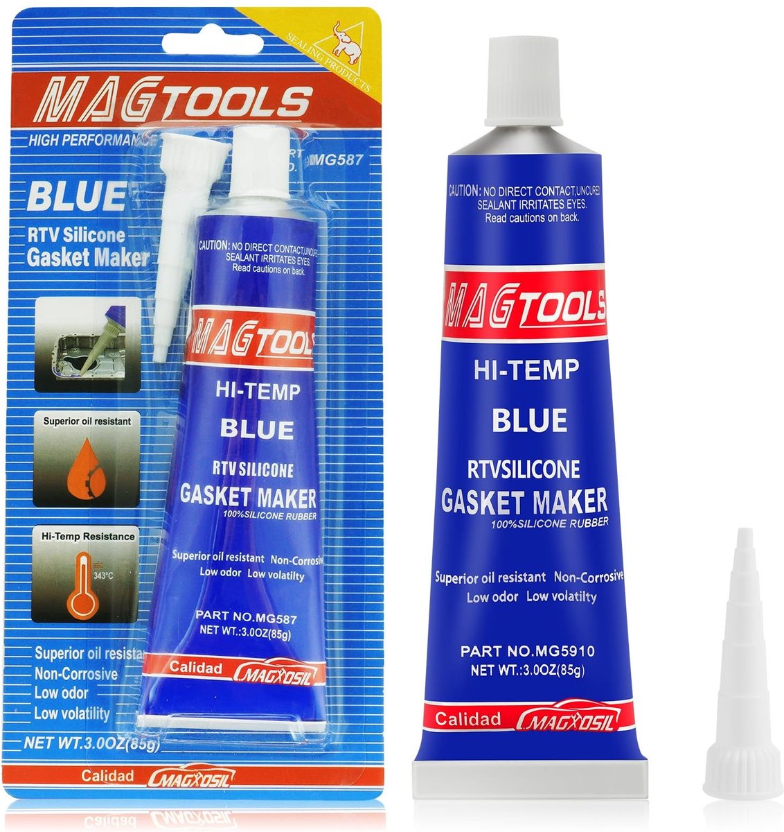 Dailygoods - RTV Motorafdichtmiddel - Hoge Temperatuur - Silicone Kit voor Auto Reparatie - 85ml - Waterdicht - Geschikt voor langdurige afdichting -