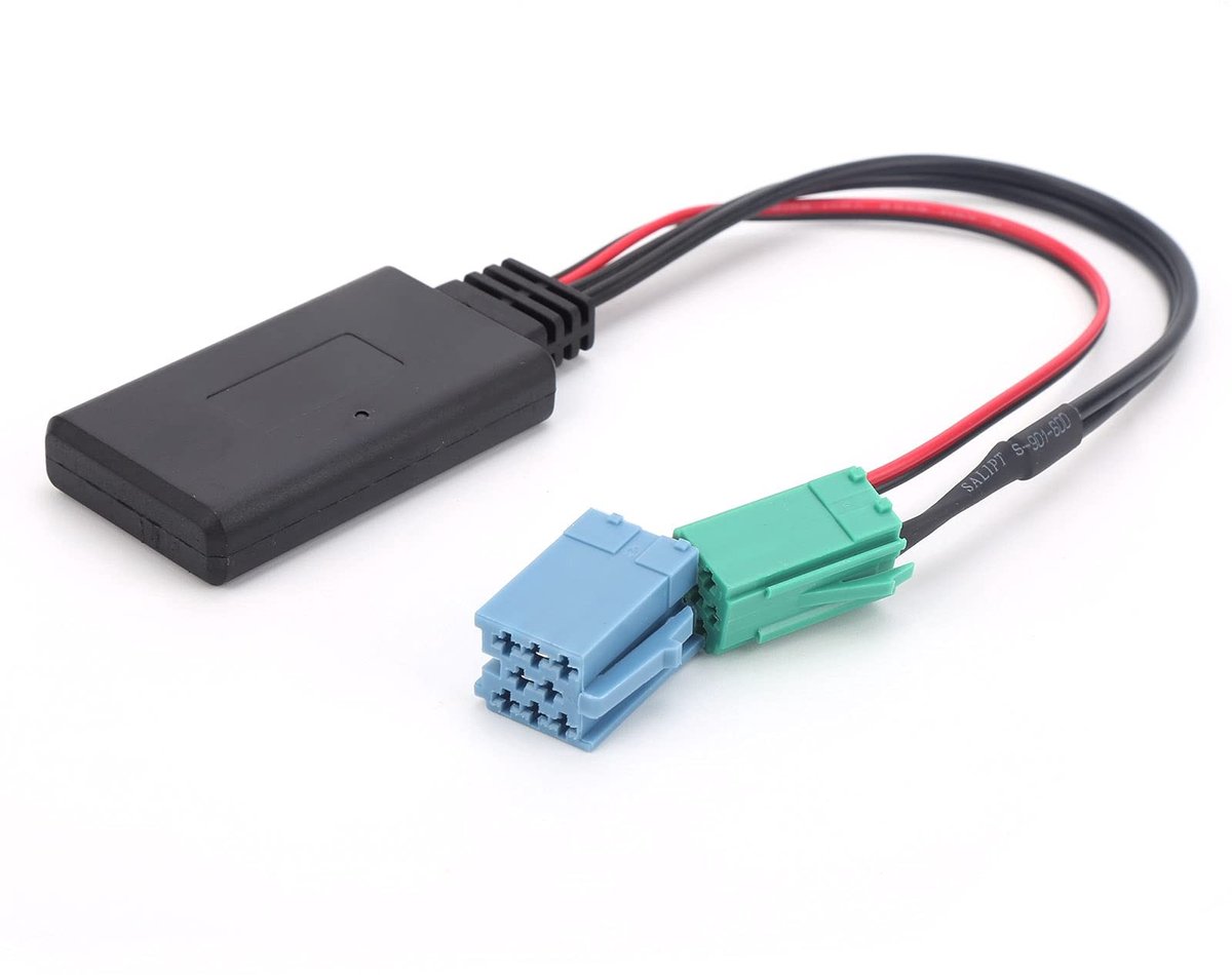 Dailygoods - Bluetooth AUX Adapter - Draadloze audioverbinding - Geschikt voor Renault modellen - Inclusief USB oplader - Eenvoudige installatie - Ges