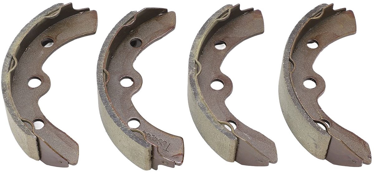Dailygoods - Remschoenen - Vervanging voor Club Car - 4 stuks - Metaal - Geschikt voor E-Z-GO G E 1982-1986 - Onderdeelnummer 17429G1