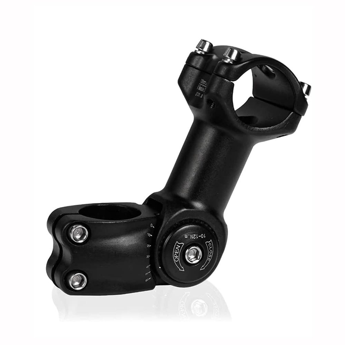Dailygoods - Verstelbare Fietsstuurpen - Fietsstuurverlenging - Ideaal voor Mountainbikes - 25,4 mm - Riser stuurpen - Verstelbaar tot 60 graden - Ges