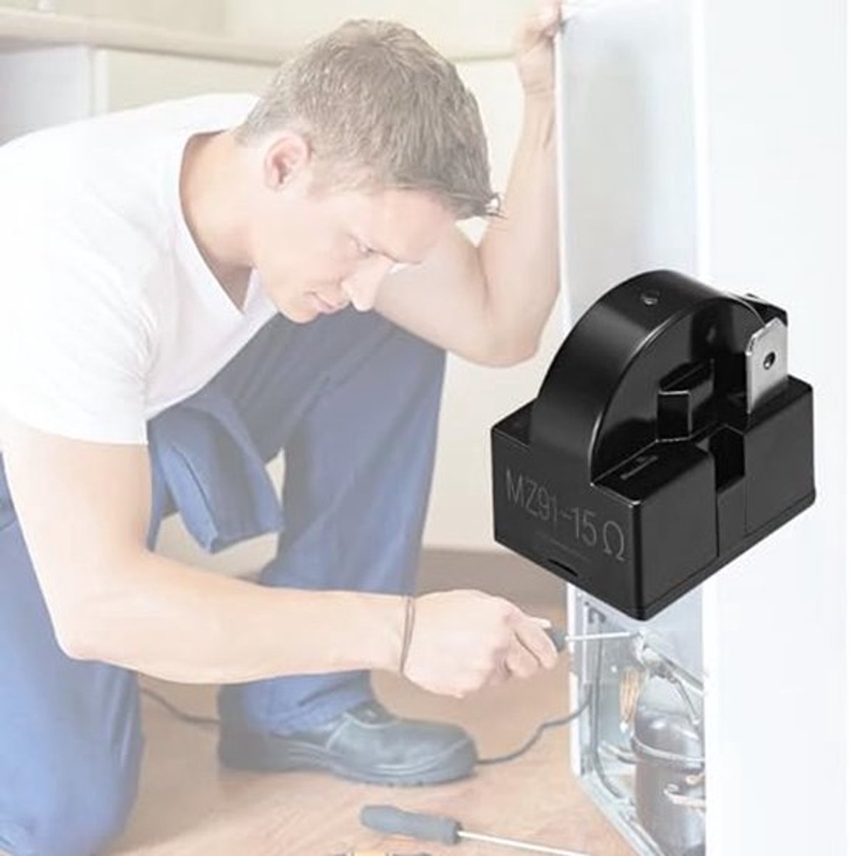 stuks 15 Ohm weerstand, 1-pins PTC startrelais, koelkast-reserveonderdelen, vriezer, compressor, weerstand voor mini-koelkasten, compacte koelkasten, diepvriezers, wijnkoelkasten