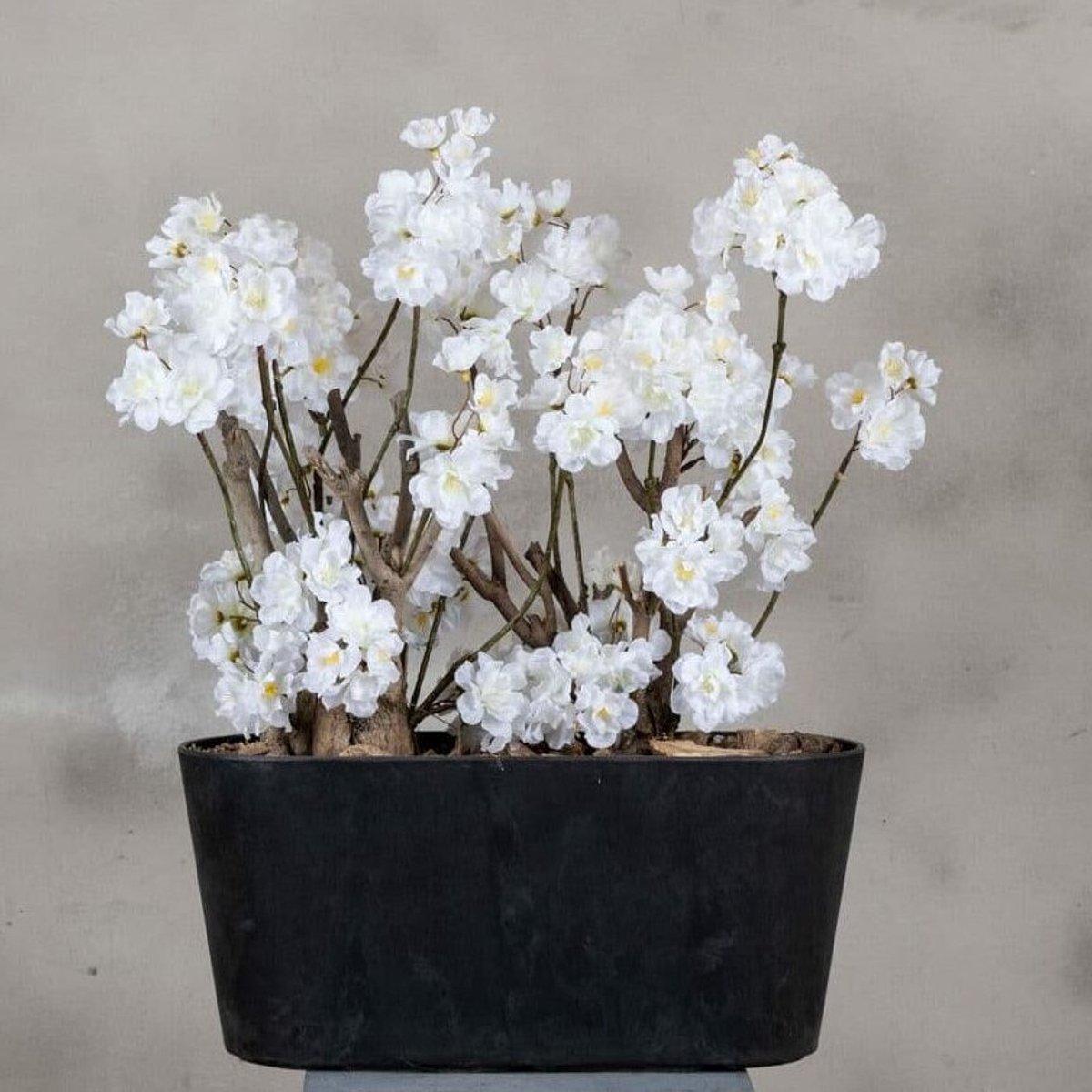 Kunstbloesemstuk Jolande | Wit | 50 cm