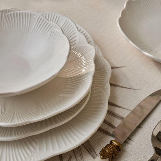 Karaca Bloom - 24-Delige New Bone Serviesset - 6 Personen - Wit - Luxe Servies — afbeelding 5