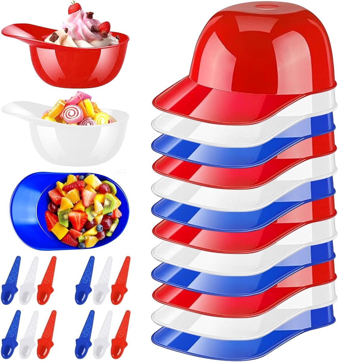 Stijlvolle ijskom met lepels voor een unieke eetervaring en perfect voor feestjes en barbe