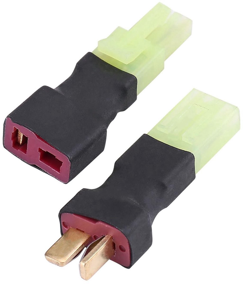 Jhubersproducts - T Male naar Man/Vrouw naar Mini Vrouw/Man Adapter - Hoge stroomcapaciteit - Voor lader - Ideaal voor RC toepassingen - Hoogwaardige