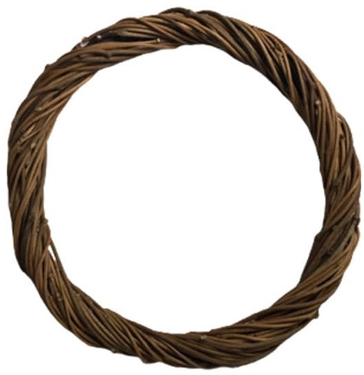 Jhubersproducts - Adventskrans - Decoratieve deurkrans - 10 cm - Wilgenkrans voor knutselen - Herfst- en Kerstdecoratie - Geschikt voor feesten