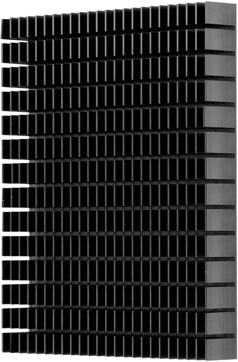 Elzusha - Heat Sink - Aluminium Koeling - Efficiënte Koeling voor CPU en Versterkers - 150x120x20mm - Warmteafvoer - Duurzaamheid - Geschikt voor C...