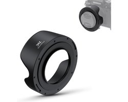 Lenskap met Adapterring voor Fujifilm X-T30 III XC 13-33mm - Zonnekap, Omkeerbaar Ontwerp, Ondersteunt 49mm Filter en Oorspronkelijke Dop