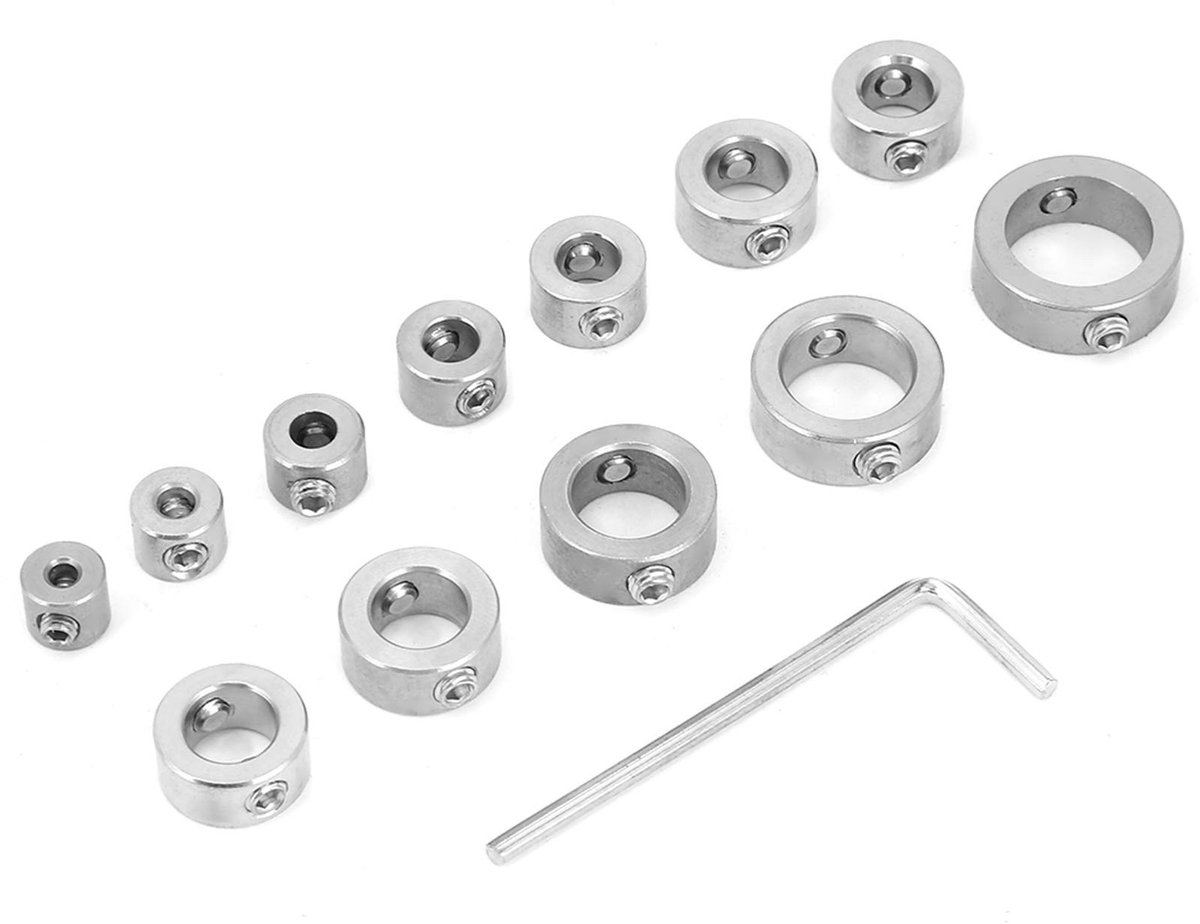 Zeynomax - Boordiepteaanslag - Boorkragen Set 3-16mm - Houtbewerking - Precisie Positioneerder - Duurzaam Gelegeerd Staal - Geschikt voor Boormachin..