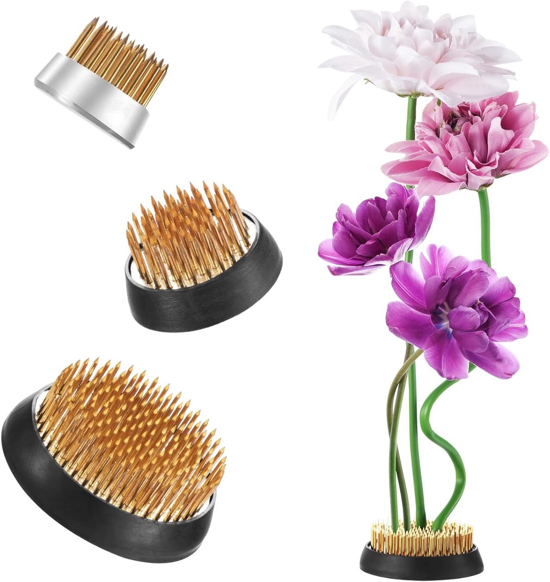Ronde Bloemhouder - Set van 3 Stuks voor Bloemarrangementen en Creatieve Bloemtools