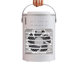 Aircooler - Ventilator - Mini airco– Koelventilator met airco-effect | Luchtkoeler met 3 ventilatorsnelheden voor kamer, buiten en thuis