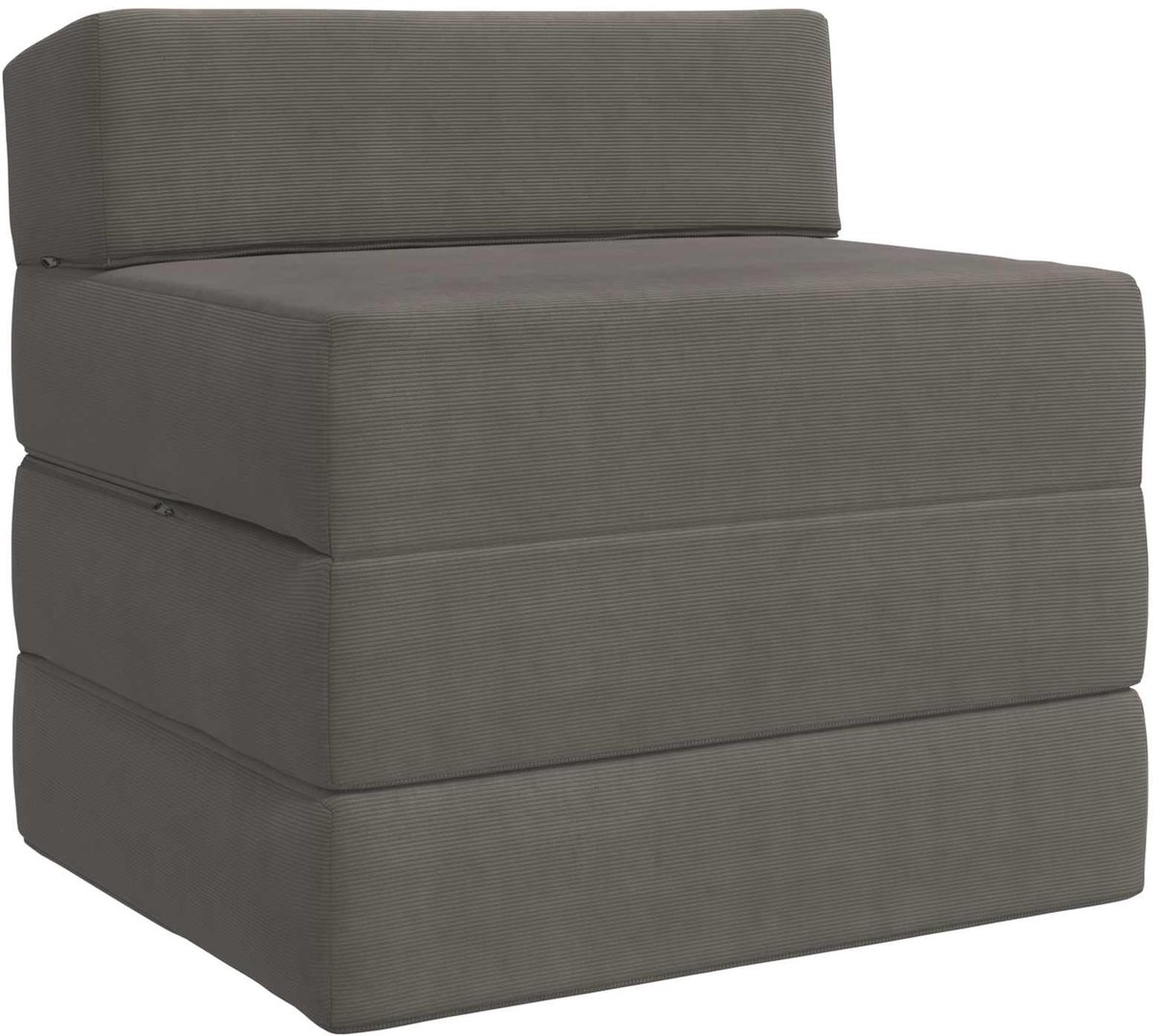 vidaXL Vouwbare - Sofa - Bed - 2-zits - Lichtgrijs - 70 - x - 60 - x - 63 - cm