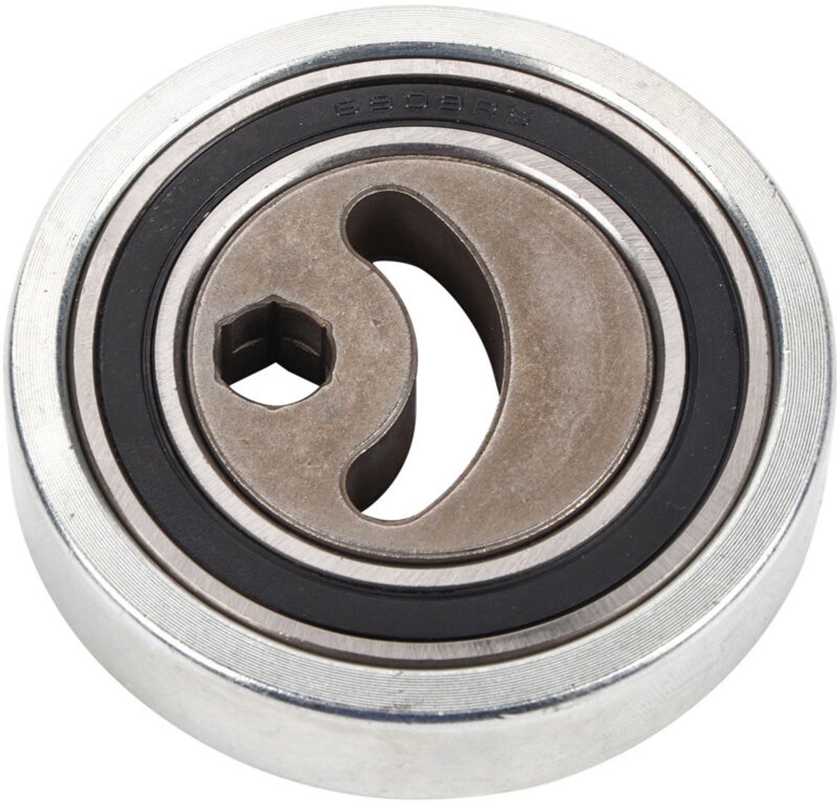 Riemspannerrol, 1754066J00, hoogte 1,8 cm, V-groef, buitendiameter 7,9 cm, zilverkleurig, voor vervanging en onderhoud, geschikt voor Suzuki ESCUDO JB416 2006-2014