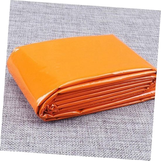 Slaapzak Set - Kampeeruitrusting - Buitenactiviteiten - Waterdicht Ontwerp - 203 cm - Oranje van Merkloos — afbeelding 3