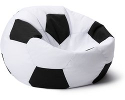 Lumaland - Luxe voetbal zitzak - hoogwaardig voetbal zitkussen uit de comfortlijn - 300 Liter - Diameter 110 cm - LARGE