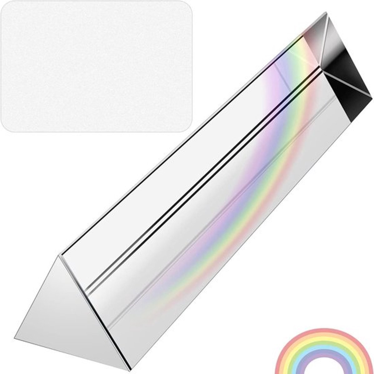 Driehoekig prisma van K9-glas voor fotografie en experimenten