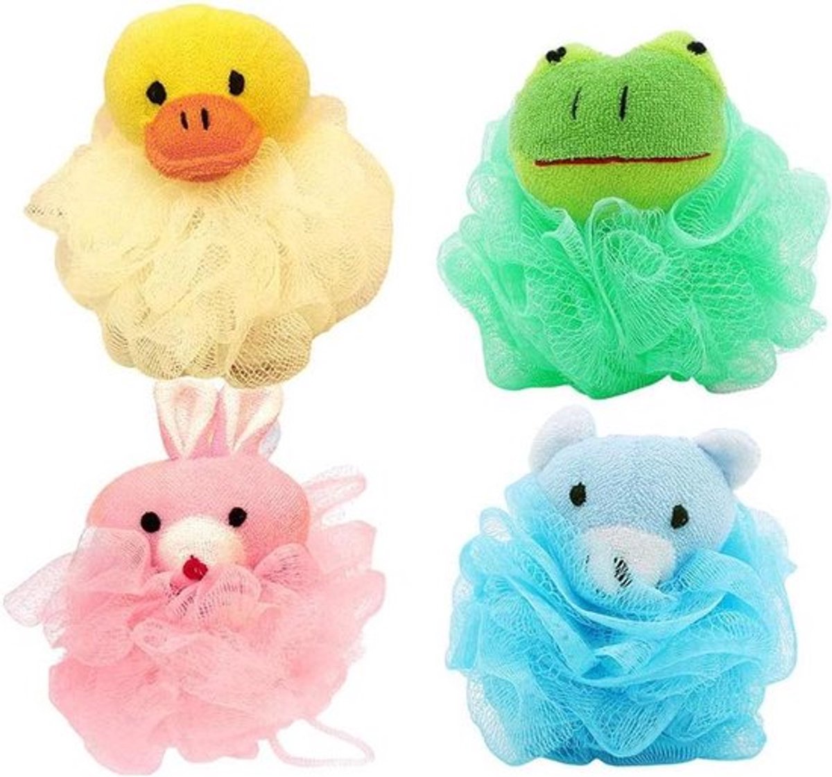 Badspons voor Kind, Schattige Dieren Bad Douchespons, Loofahs, Badaccessoires.
