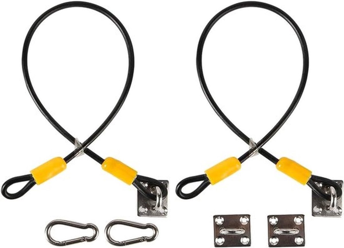 Set van 2 stevige prullenbak sloten met beer-proof vergrendeling - 48cm