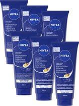 NIVEA Intensief Voedende Handcrème Droge Handen - Handverzorging - Hand Cream - 24 uur lang hydraterende werking - Bevat amandelolie en sheaboter - Voordeelverpakking 6 x 100 ml