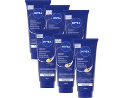 NIVEA Intensief Voedende Handcrème Droge Handen - Handverzorging - Hand Cream - 24 uur lang hydraterende werking - Bevat amandelolie en sheaboter - Voordeelverpakking 6 x 100 ml