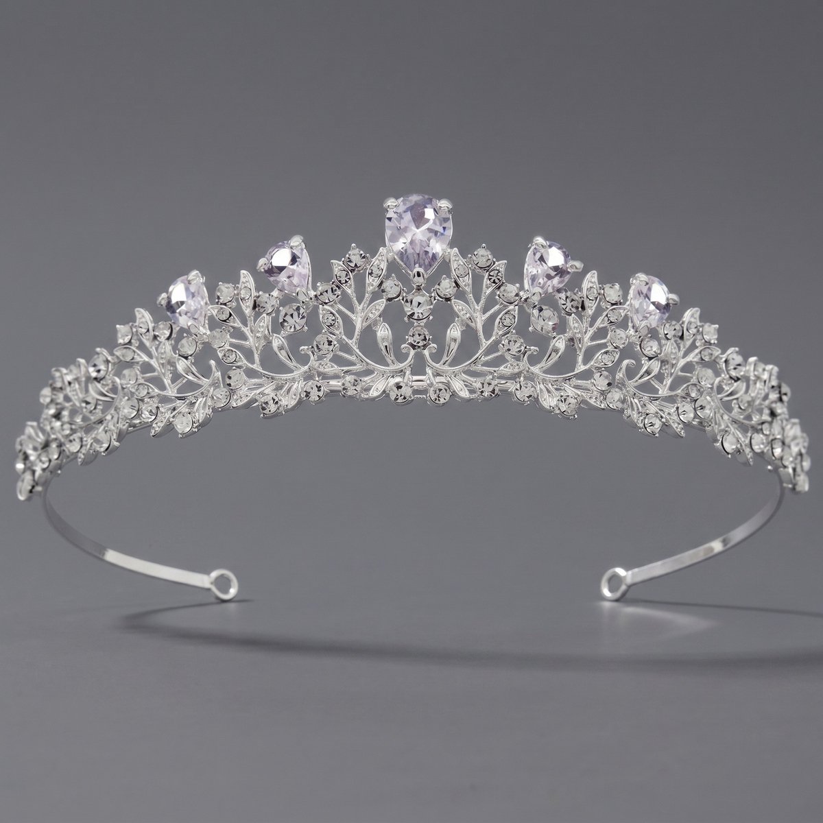 Kroon voor dames-Prinsessenkroon-Diadeem-Kroon-Strass-Elegant en Duurzaam - Geschikt voor Verschillende Gelegenheden-Haarsieraad-Stijl 104
