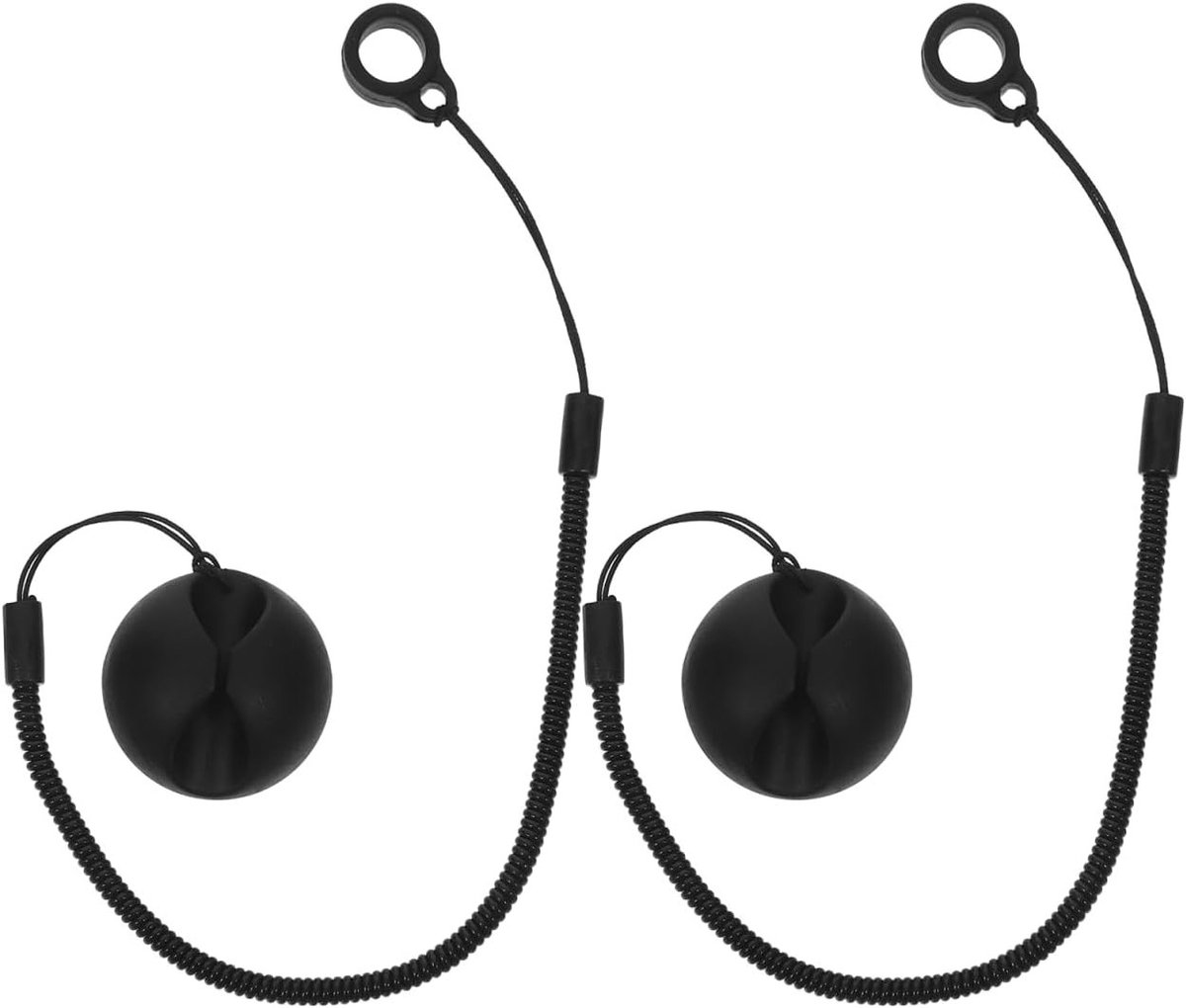 2 Stuks Elastische Penlijn met Retractable Bevestigingsband voor Touchpennen en Tablets, Anti-Verlies Bungee Koord met Siliconen Ring