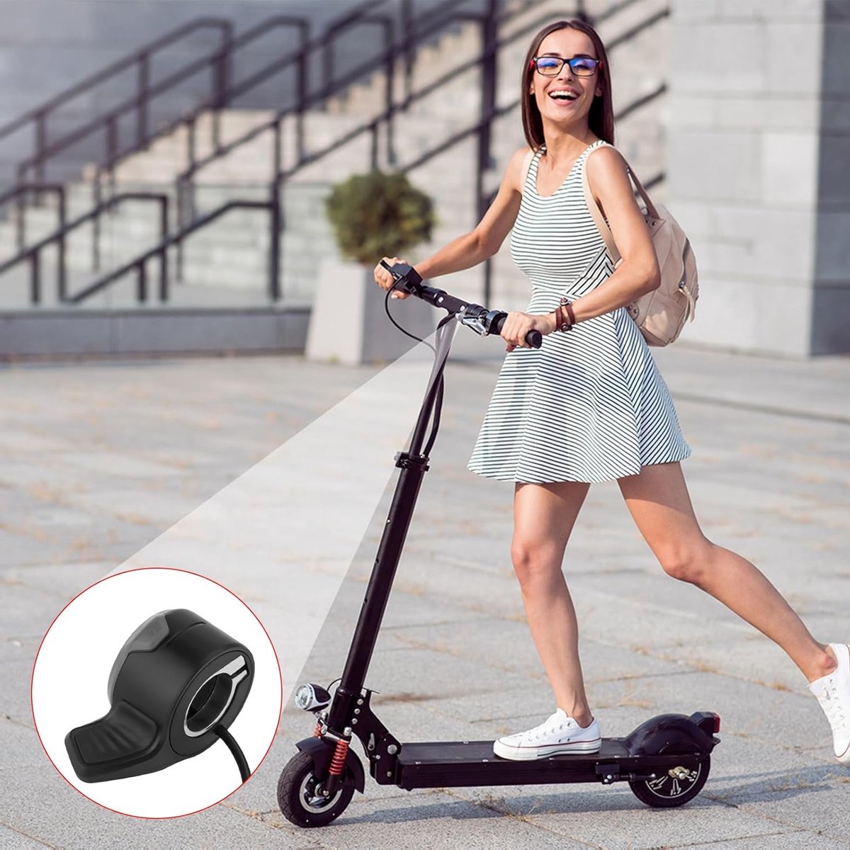 Duwversneller voor elektrische scooters, ideaal voor Niu KQi2 KQi2, verbeter je rijervaring met ergonomisch ontwerp en eenvoudig gebruik – foto 7