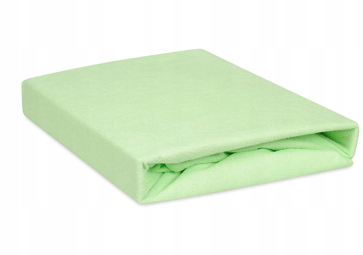 Hoeslaken Terry Premium 140x200 cm met Elastiek - Groen